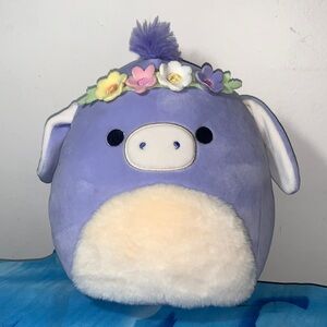 Squishmallow Milanda the Donkey with Flower Crown 8”
